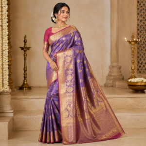 PATTU SAREE- Violet